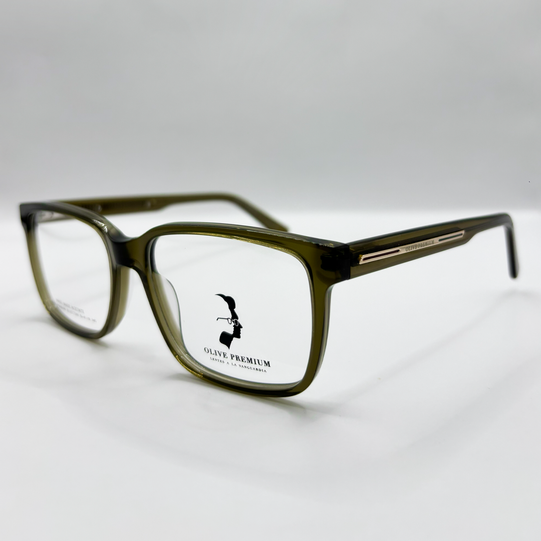 Lentes Olive People Premium de acetato en color Verde Olivo Traslúcido