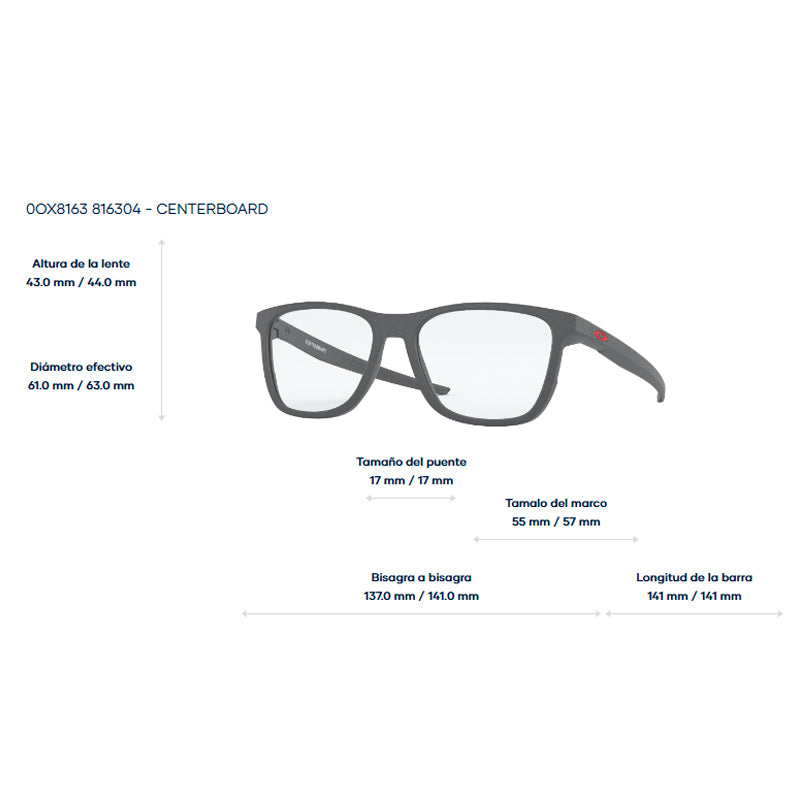 Oakley OX8163-0457 Satin Light Steel