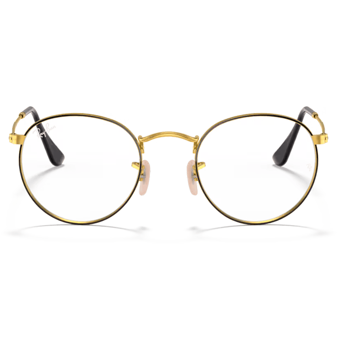 Ray Ban RB3447V ROUND Negro sobre Dorado